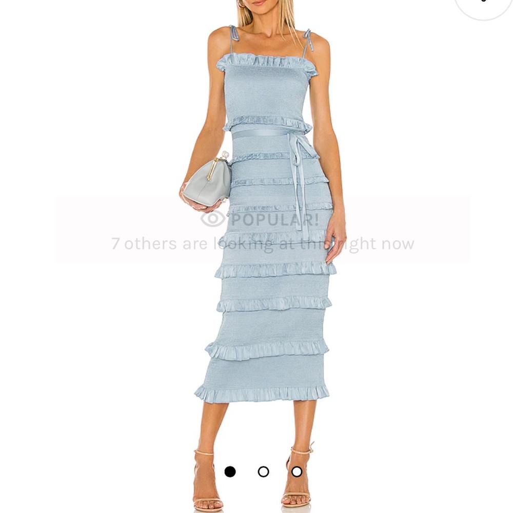 V. Chapman Lily Midi Dress in Sage Green